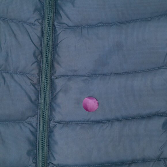 L.L. Bean Down Tek Ultra Light 850 Puffer Jacket Womens Large Blue Packable Snow - Picture 2 of 16